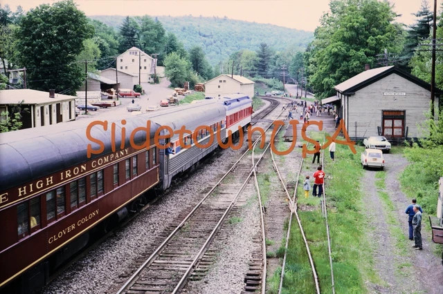 Vtg 1973 Train Slide 302 Delaware & Hudson Steam Engine X3G175