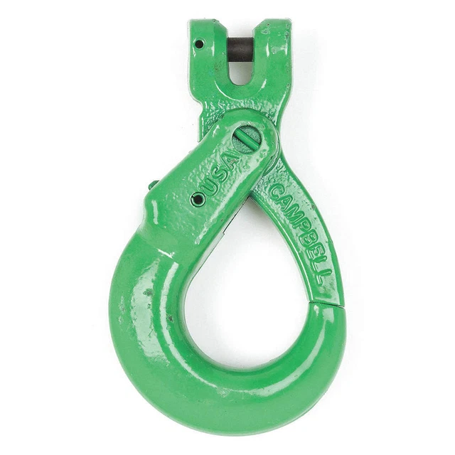 CAMPBELL 5748695 Locking Slip Hook,3/8 in.,8800 lb,Clevis
