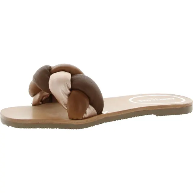 Kenneth Cole New York Womens NELLIE BRAID Slip On Slide Sandals Shoes BHFO 8057