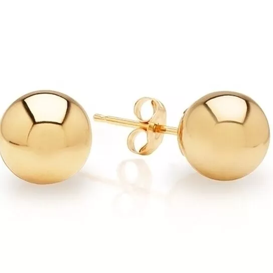 Solid 14Kt Gold Filled Ball Stud Earrings