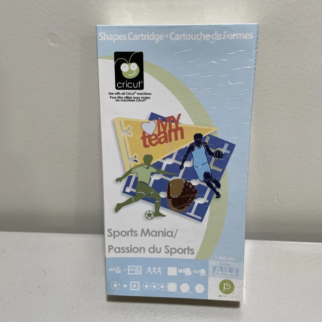 CRICUT SHAPES CARTRIDGE Sports Mania Link Status Unknown Complete