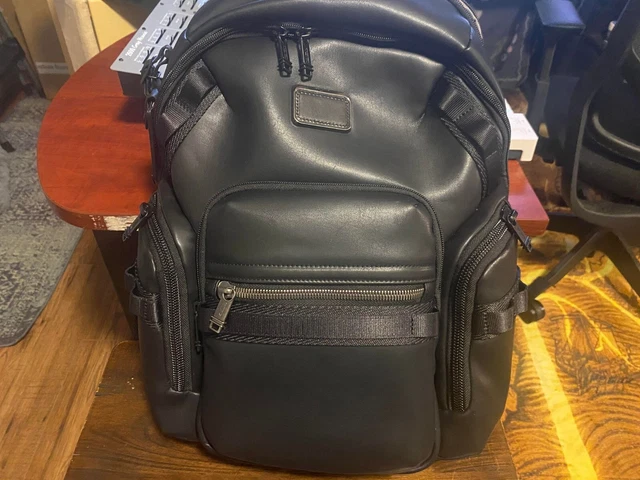 New Tumi Alpha Bravo Navigation Men's Backpack - Black
