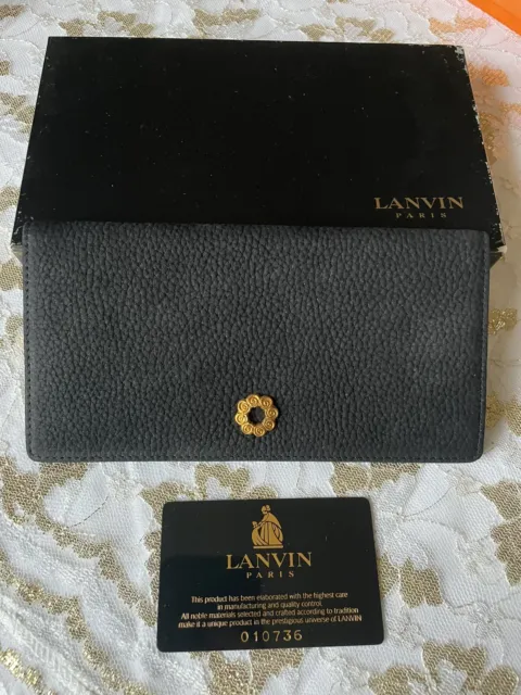 Lanvin Black Leather Wallet