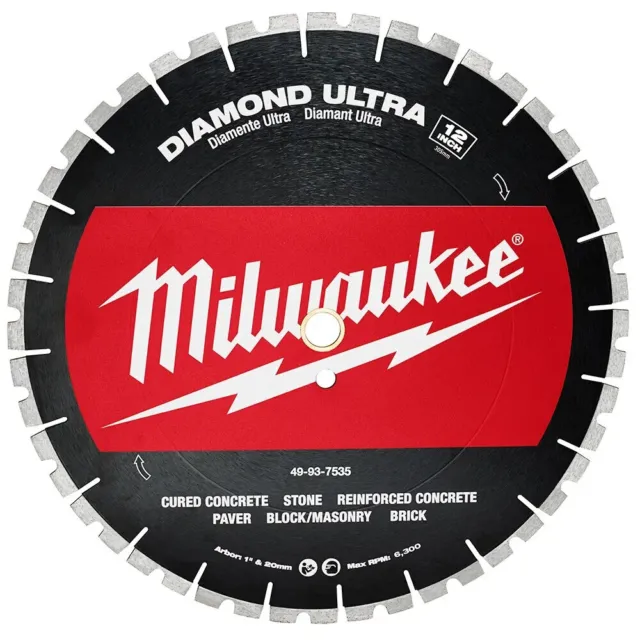 Hoja ultra segmentada de diamante de 12" Milwaukee 49-93-7535