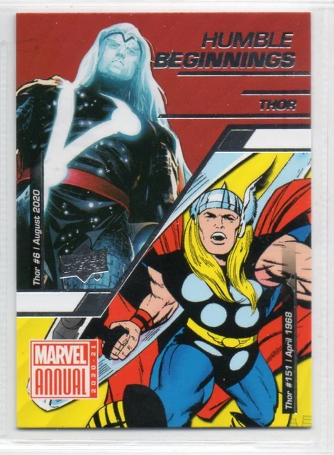 2020-21 Upper Deck Marvel Annual - Humble Beginnings Insert - Pick Your Card