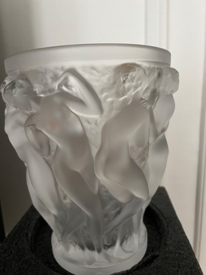 Lalique Lalique Cristal Bacchantes Vase #1220000 Marque Plume Givré Femme Épargner $$ F/ 