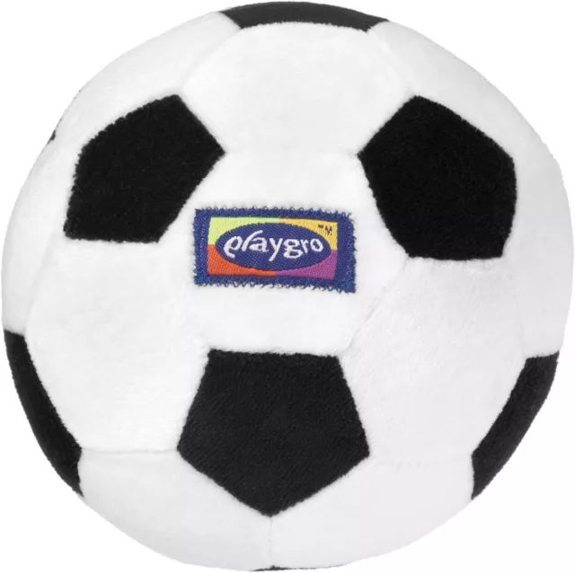 My First Soccer Ball Baby Toy, Black/White