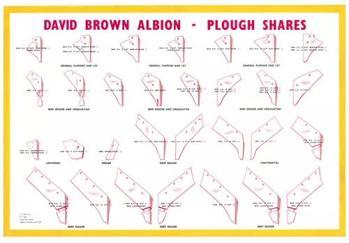 (A3) David Brown Case Poster Tractor Albion Plough Share Poster Brochure