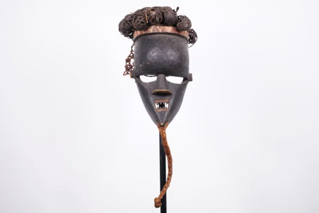 Salampasu Mask 27" with Raffia - DR Congo - African Tribal Art