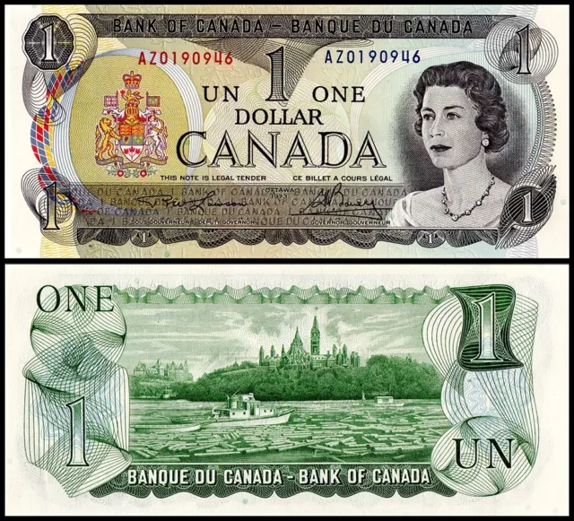 Canada 1 Dollar, 1973, P-85a.1, UNC