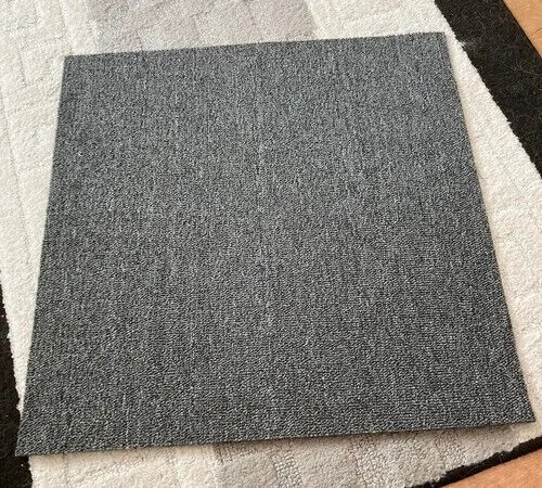 20x Carpet Tiles 50x50cm 5m2 Retail Office Home Shop Commercial Flooring GREY