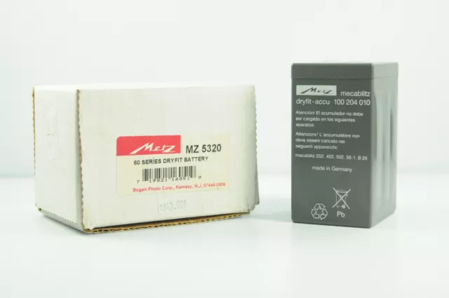 Metz Mecablitz MZ 5320 60 Series Dryfit Battery AS-IS for Parts or Repair #G193