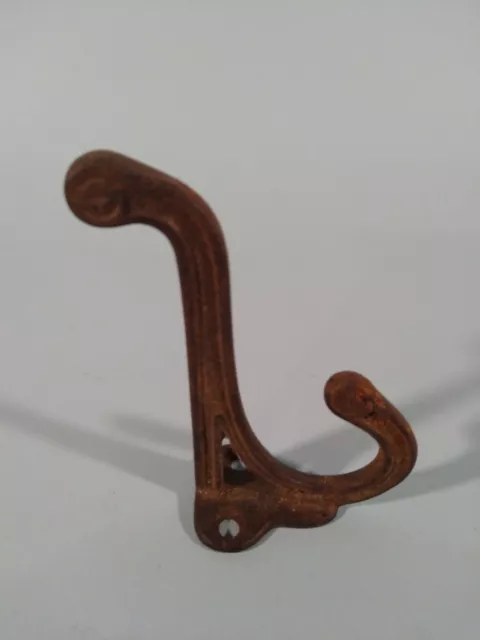 Vintage coat hat hook double wall hall tree farm house bathroom restoration
