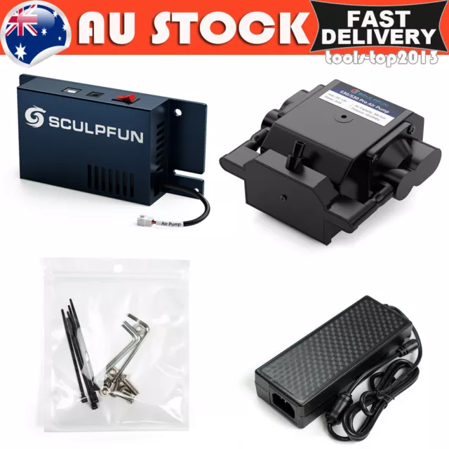 SCULPFUN Automatic Air Assist Kit 30min/Min 12V Air Pump for S9/S10 Engraver AU