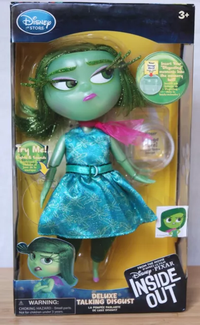 Disney Pixar Inside Out Disgust Doll Talking Action Figure 2015 – New