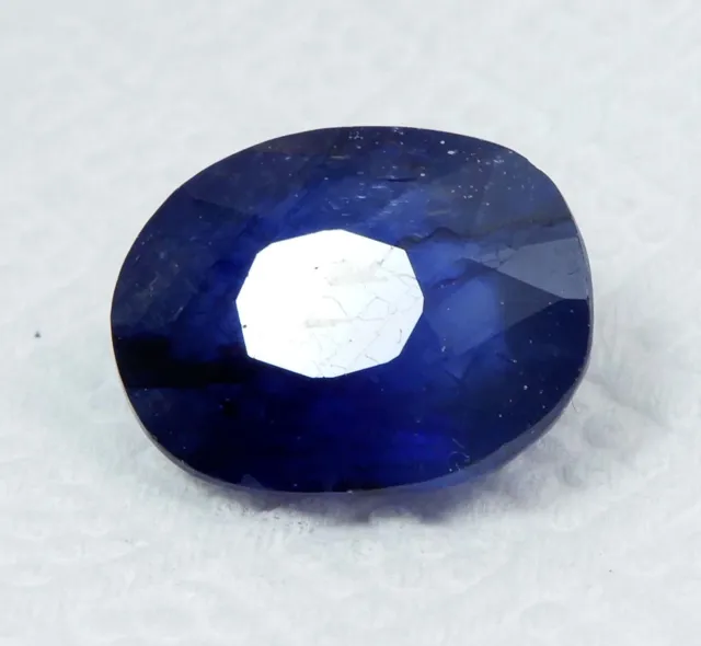 Treated EGL Certified Oval Cut Blue Sapphire Loose Gemstone 5.70 Cts