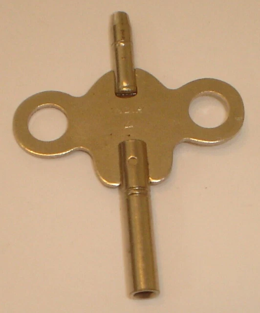 VINTAGE 4 DOUBLE Ended Steel Replacement Mantel Clock Winding Key