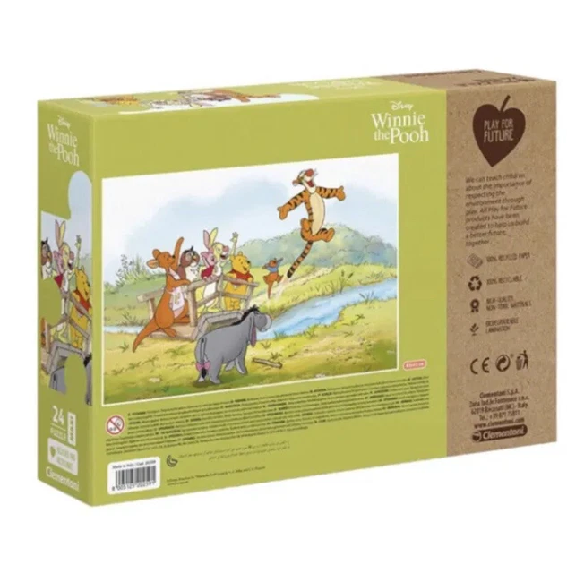 DISNEY JIGSAW PUZZLE Winnie the Pooh Tigger Eeeyore Childrens 24 Piece ...