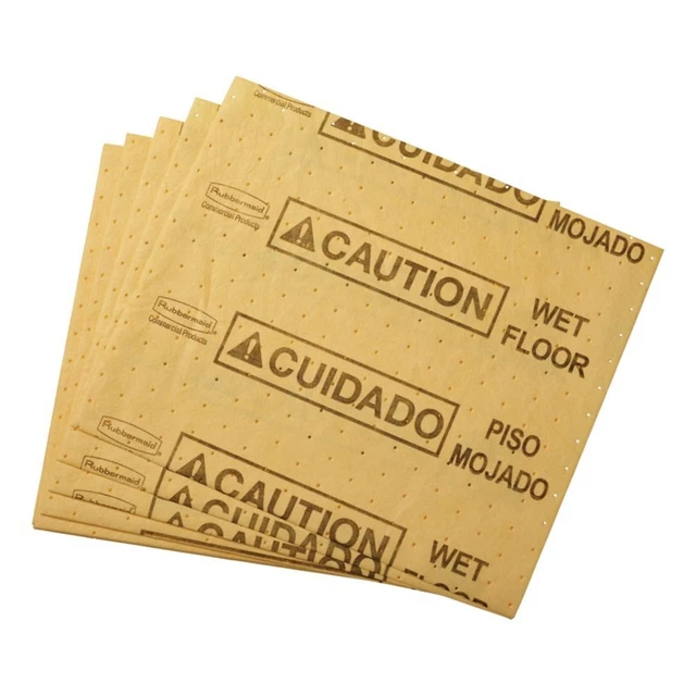 Rubbermaid FG425300 Over-the-Spill Med Yellow Station Pad - 20 / BG