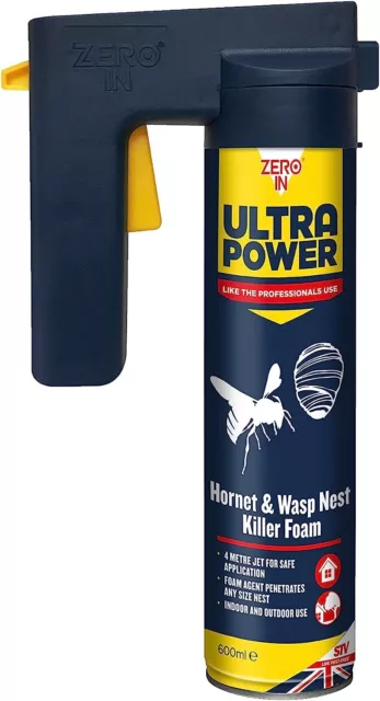 Zero In 600 Ml Ultra Power Wasp Nest Killer Foam Jet (Control Nests In The Home