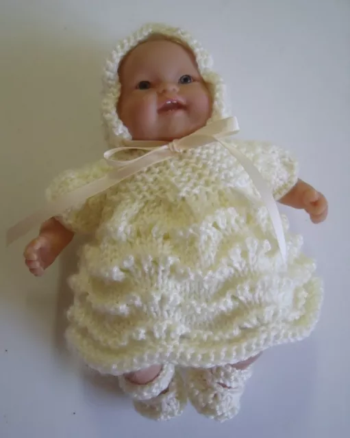 4pce Baby Lemon set Hand Knitted Dolls Clothes 20-22cm 8-9inch