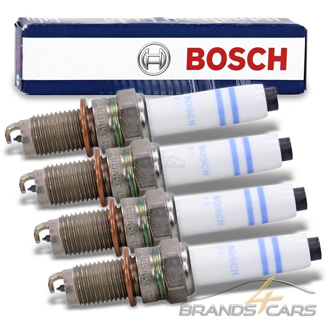 4x BOSCH ZÜNDKERZE FÜR AUDI A1 A3 SEAT SKODA VW GOLF 7 POLO TOURAN 1.2 1.4 TSI