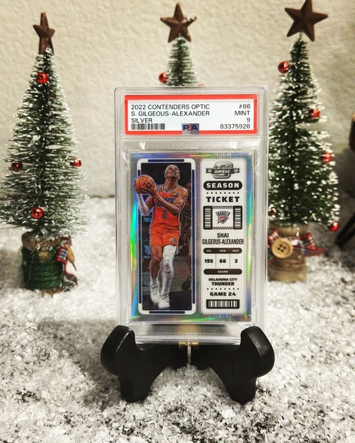 PSA 9 Panini Contenders Optic Shai Gilgeous-Alexander Season Ticket Silver POP 1