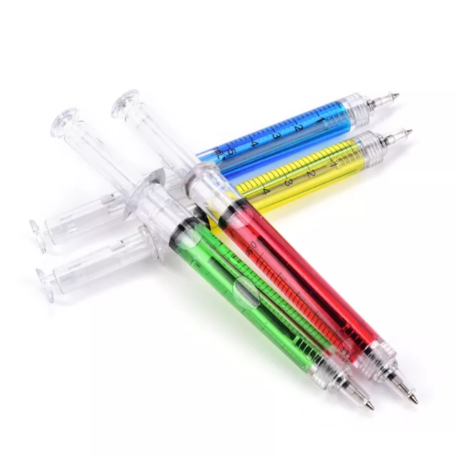 5pcs Novelty Syringe Injection Pens Nurse Costume Medical Hospital Stationery