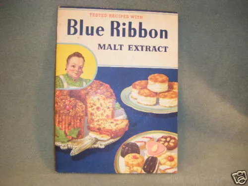 Blue Ribbon Malt Extract Recipe Cookbook Booklet 1951