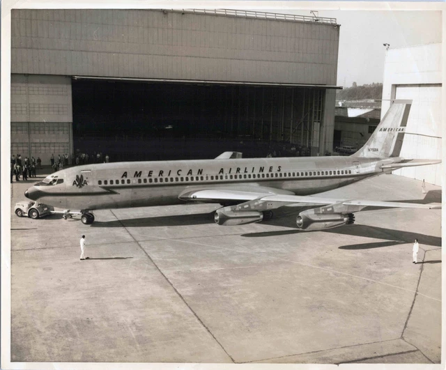 AMERICAN AIRLINES BOEING 707 N7501A Large Vintage Original Airline ...