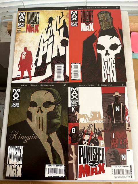 Punisher Max 1 2 3 4 5 Run Lot 5 Steve Dillon Kingpin Marvel Comics