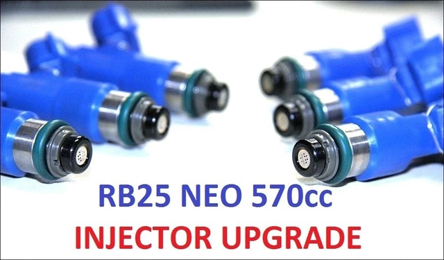 6 x 570CC Fuel Injectors for NISSAN SKYLINE R34 RB25DET NEO DENSO ER34 ASNU 6 x 570CC Fuel Injectors for NISSAN SKYLINE R34 RB25DET NEO DENSO ER34 ASNU