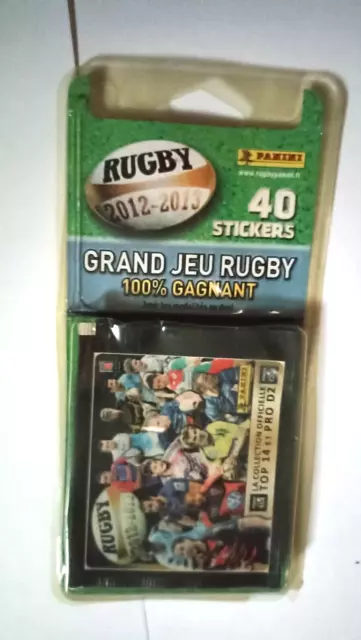 PACK DE 8 pochettes Rugby top 14 pro d 2 championnat France 2012 2013 PANINI