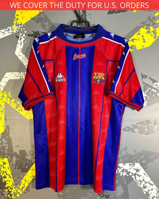 Maillot FC Barcelona Extérieur 1996-1997 - Kappa - Homme Taille S