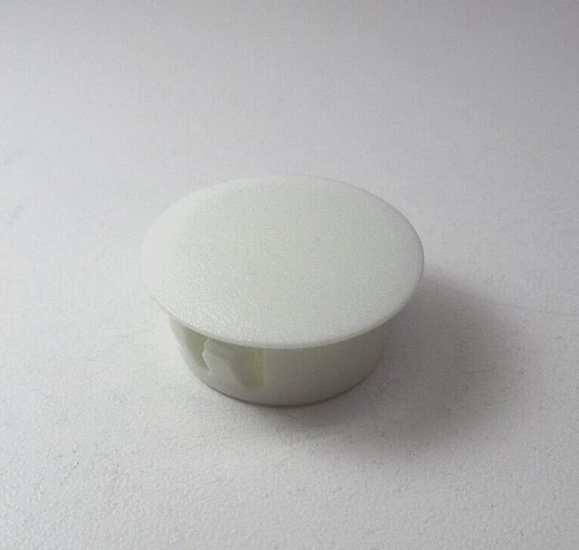 15 Bouchons De Trou En Plastique Blanc - Diamètre 25 Mm - Pour Meubles, Clôtures, Boîtiers électriques