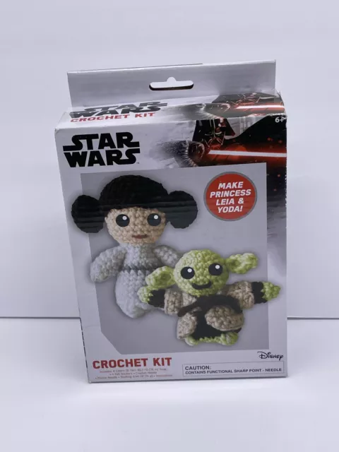 Star Wars Princess Leia & Yoda Crochet Kit New In Box.