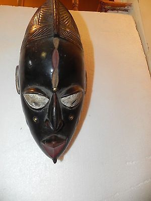 Arts of Africa - Yoruba Mask with Bird  - Nigeria - Togo - 14" H X 7" W