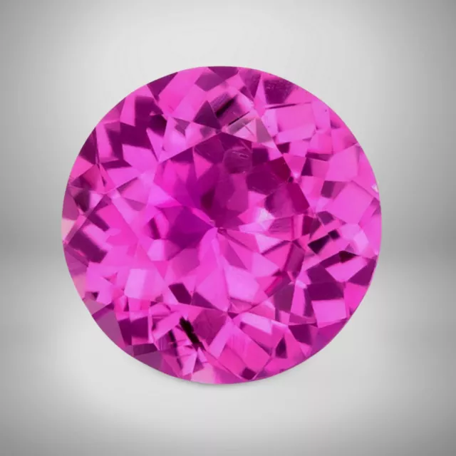 Pink Sapphire Round Cut Gemstone 5 Cts - 12 mm Calibrated Loose Gem