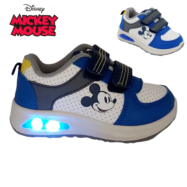 scarpe con luci da bambino da ginnastica TOPOLINO per bimbo sportive a strappo