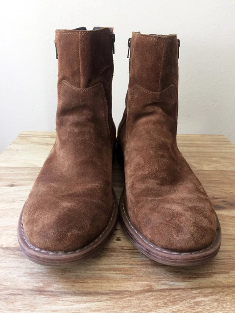 FRANCO FORTINI MONTANA Side Zip Ankle Boots Suede Leather  display picture 1