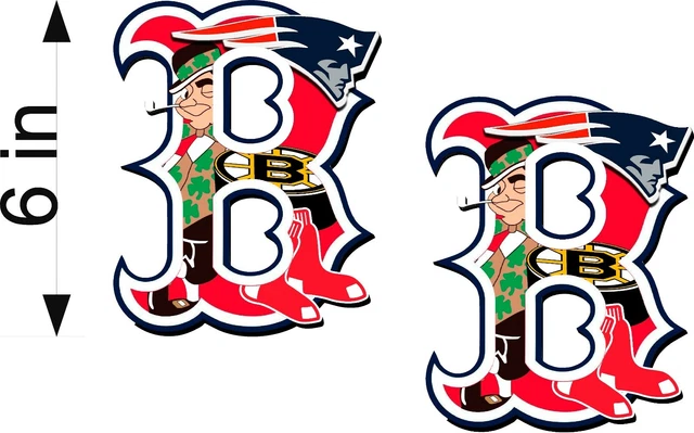 Boston Sports Fan Decals - Set Of 2 Vinyl Stickers, 5" Boston Strong Graphics