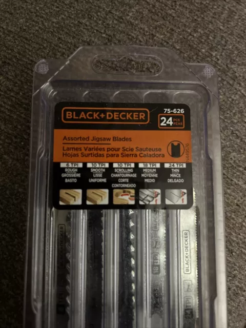 Assorted Jig Saw Blade Set (24-Piece). Black & Decker