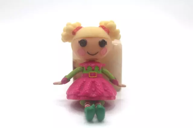 Lalaloopsy Doll Mini Holly Sleighbells Cindy Lou Who 3" Christmas 2011 Bin 5-4