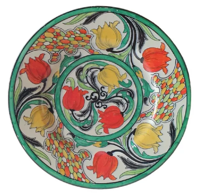 Art Deco Maling Tulips & Cobble Plate