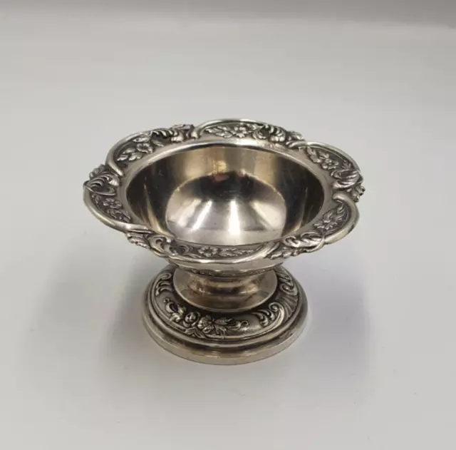 Lovely Vintage Austrian Solid Silver Footed Trinket Dish