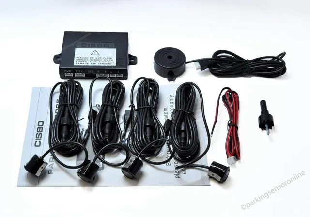 CISBO SB395-4 18.2 mm Rerversing Rear Parking 4 Sensors Audio Alarm Kit 32colour