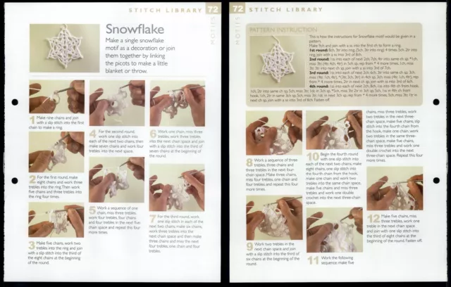 Snowflake #72 Stitch Library - The Art Of Crochet Pattern