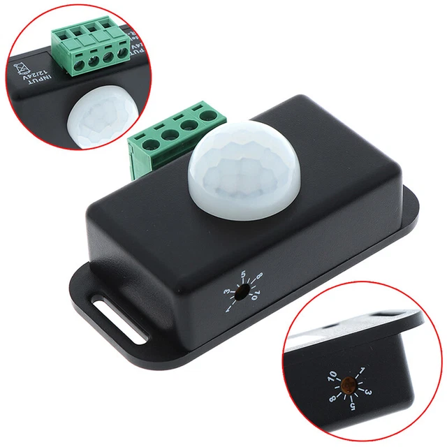 1Pc New Automatic DC 12V-24V Infrared PIR Motion Sensor Switch For LED lighty3