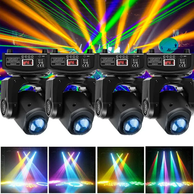 U`King 80W Moving Head Bühnenlicht RGBW LED 8 GOBO DMX Disco Event Lichteffekt