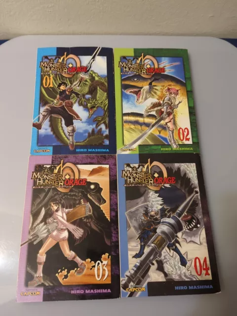 Monster Hunter Orage Manga COMPLETE Series Vol. 1-4 Hiro Mashima English